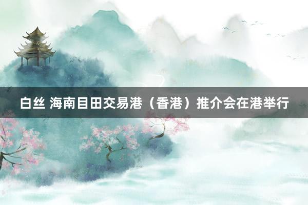白丝 海南目田交易港（香港）推介会在港举行