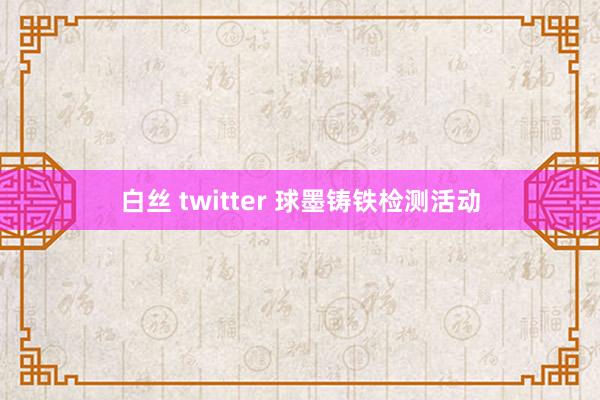 白丝 twitter 球墨铸铁检测活动