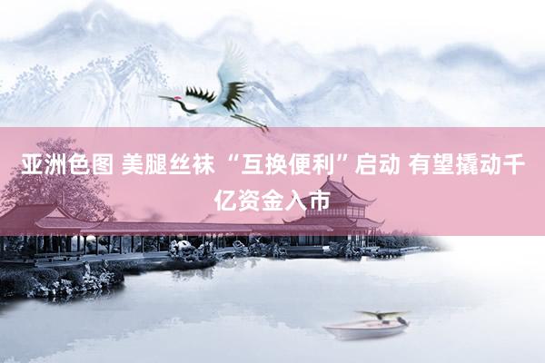 亚洲色图 美腿丝袜 “互换便利”启动 有望撬动千亿资金入市