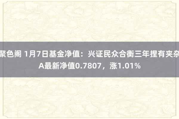 聚色阁 1月7日基金净值：兴证民众合衡三年捏有夹杂A最新净值0.7807，涨1.01%